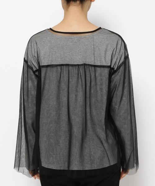 LEPSIM（レプシィム）の「チュール2SETプルオーバー　908506（Tシャツ/カットソー・レディース・オフホワイト/ブラック/ピンク・FREE）」の17枚目の写真