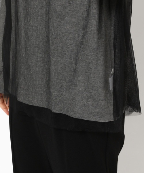 LEPSIM（レプシィム）の「チュール2SETプルオーバー　908506（Tシャツ/カットソー・レディース・オフホワイト/ブラック/ピンク・FREE）」の20枚目の写真