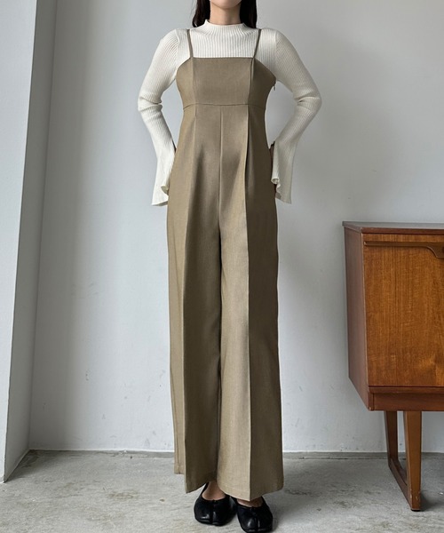 Louere（ルエレ）の「ハイウエストサロペットパンツ（サロペット