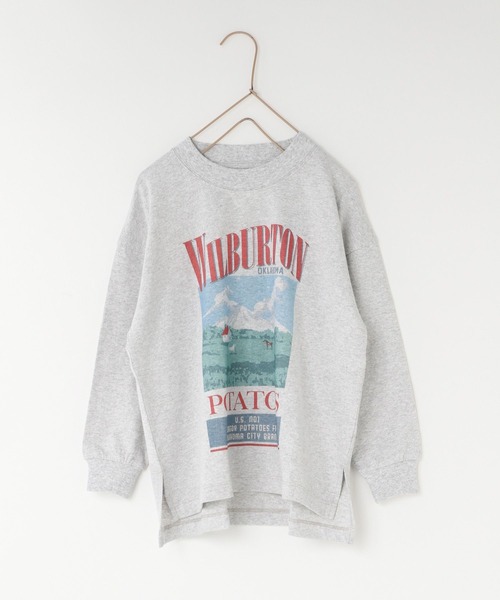 LOWRYS FARM(ローリーズファーム)の「アソートロゴプリントTシャツロングスリーブ 972445(Tシャツ/カットソー・キッズ・ブルー/アイボリー/グレー/ホワイト/チャコールグレー・110cm/120cm/130cm/140cm/150cm)」の20枚目の写真