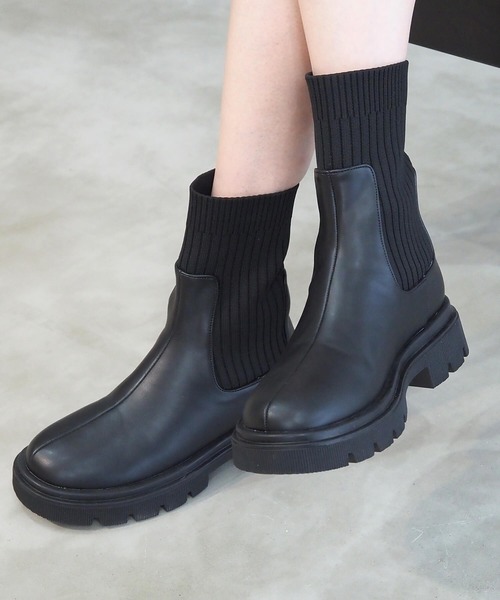 tiptop（ティップトップ）の「【2サイズ展開】アソートショートブーツ（ブーツ・レディース・ブラック/アイボリー/ブラウン/ブラック系その他/ブラウン系その他・M/L）」の7枚目の写真