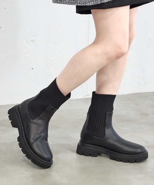 tiptop（ティップトップ）の「【2サイズ展開】アソートショートブーツ（ブーツ・レディース・ブラック/アイボリー/ブラウン/ブラック系その他/ブラウン系その他・M/L）」の8枚目の写真