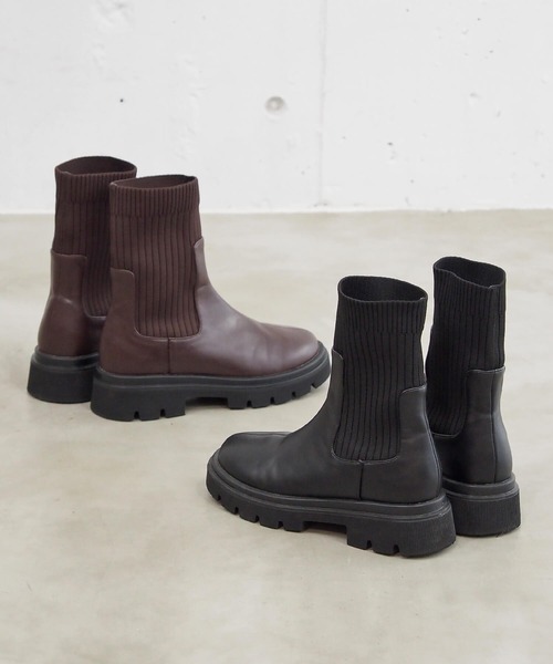 tiptop（ティップトップ）の「【2サイズ展開】アソートショートブーツ（ブーツ・レディース・ブラック/アイボリー/ブラウン/ブラック系その他/ブラウン系その他・M/L）」の17枚目の写真