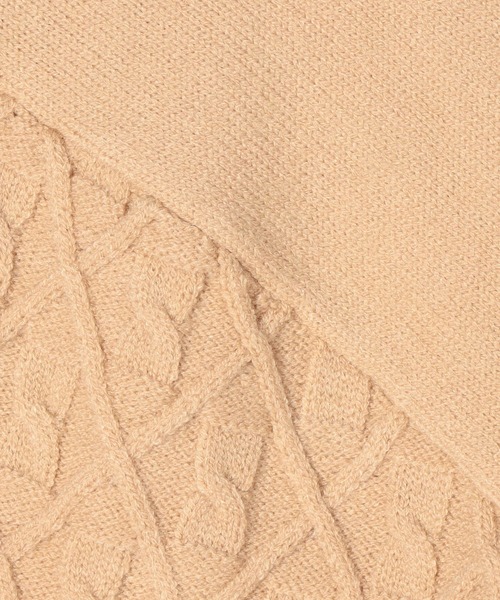 179/WG（イチナナキュウダブルジー）の「ダイヤ柄ニットプルオーバー（ニット/セーター・レディース・ベージュ/サックスブルー/オフホワイト・FREE）」の12枚目の写真