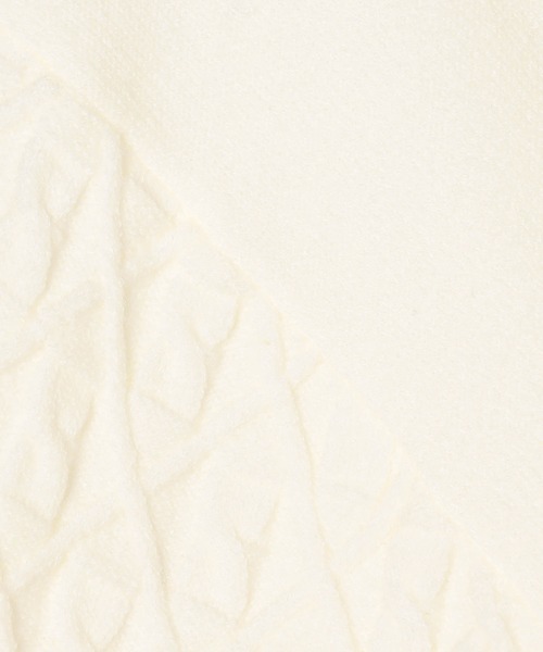 179/WG（イチナナキュウダブルジー）の「ダイヤ柄ニットプルオーバー（ニット/セーター・レディース・ベージュ/サックスブルー/オフホワイト・FREE）」の13枚目の写真