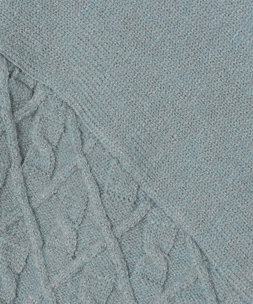 179/WG（イチナナキュウダブルジー）の「ダイヤ柄ニットプルオーバー（ニット/セーター・レディース・ベージュ/サックスブルー/オフホワイト・FREE）」の14枚目の写真