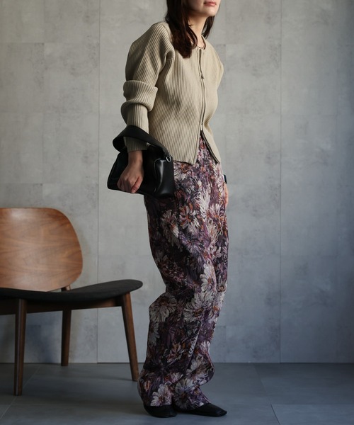 AP STUDIO ベージュ リブニットケープ　 フリーサイズ　完売品 AP STUDIO ベージュ リブニットケープ フリーサイズ 完売品 AP STUDIO