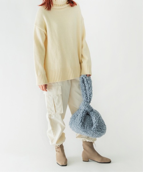 CONTROL FREAK（コントロールフリーク）の「CONTROL FREAK(コントロールフリーク)ボリュームボアバッグ（ハンドバッグ・レディース・ブラウン/ブルー/ベージュ・FREE）」の8枚目の写真