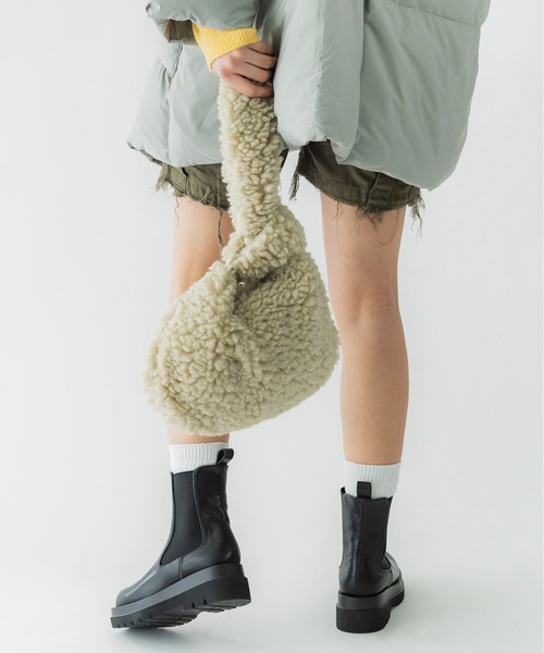 CONTROL FREAK（コントロールフリーク）の「CONTROL FREAK(コントロールフリーク)ボリュームボアバッグ（ハンドバッグ・レディース・ブラウン/ブルー/ベージュ・FREE）」の18枚目の写真