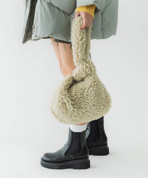 CONTROL FREAK（コントロールフリーク）の「CONTROL FREAK(コントロールフリーク)ボリュームボアバッグ（ハンドバッグ・レディース・ブラウン/ブルー/ベージュ・FREE）」の6枚目の写真