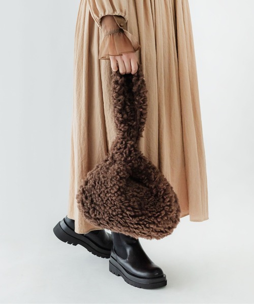 CONTROL FREAK（コントロールフリーク）の「CONTROL FREAK(コントロールフリーク)ボリュームボアバッグ（ハンドバッグ・レディース・ブラウン/ブルー/ベージュ・FREE）」の15枚目の写真