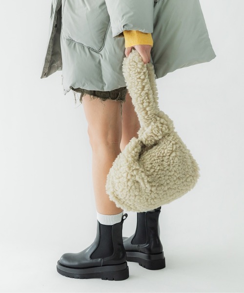 CONTROL FREAK（コントロールフリーク）の「CONTROL FREAK(コントロールフリーク)ボリュームボアバッグ（ハンドバッグ・レディース・ブラウン/ブルー/ベージュ・FREE）」の12枚目の写真