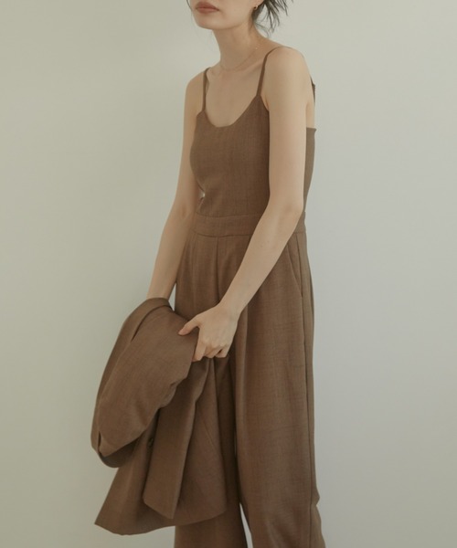 ACYM（アシーム）の「Latte color slim オールインワン（つなぎ/オールインワン・レディース・ブラウン/ベージュ・FREE）」の5枚目の写真