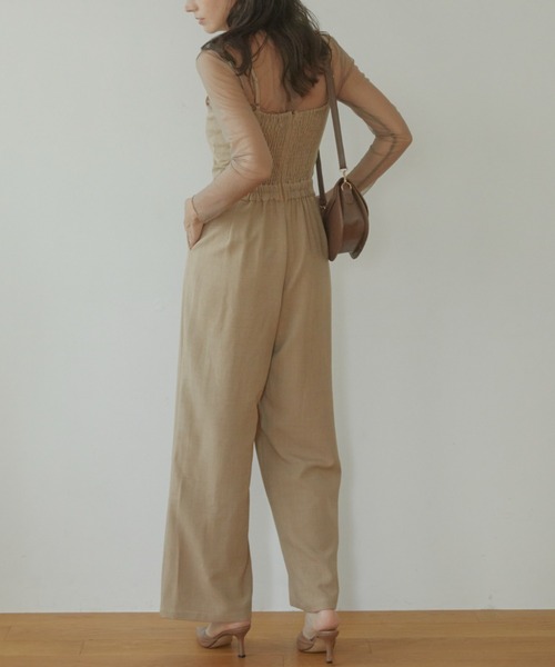 ACYM（アシーム）の「Latte color slim オールインワン（つなぎ/オールインワン・レディース・ブラウン/ベージュ・FREE）」の8枚目の写真