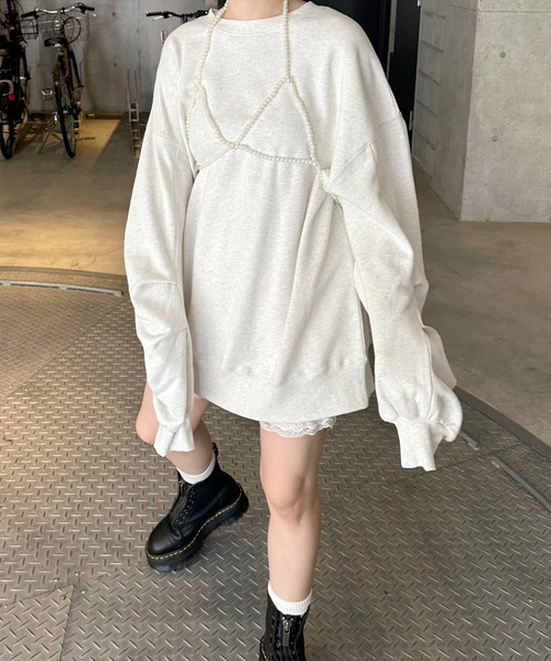 Alley by w closet(アリーバイダブルクローゼット)の「【Alley】パールビスチェ(その他トップス・レディース・オフホワイト・FREE)」の2枚目の写真