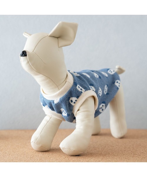 tone(トーン)の「【muumdog】犬服 キャンディパンダ柄 タンクトップ/犬服/ペット服/ドッグウェア(SU)(ペットウェア・レディース・ブラック/ホワイト系その他2/ホワイト系その他/ベージュ系その他/ブルー・X-SMALL/SMALL/XX-SMALL)」の15枚目の写真