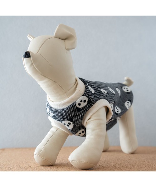 tone(トーン)の「【muumdog】犬服 キャンディパンダ柄 タンクトップ/犬服/ペット服/ドッグウェア(SU)(ペットウェア・レディース・ブラック/ホワイト系その他2/ホワイト系その他/ベージュ系その他/ブルー・X-SMALL/SMALL/XX-SMALL)」の16枚目の写真