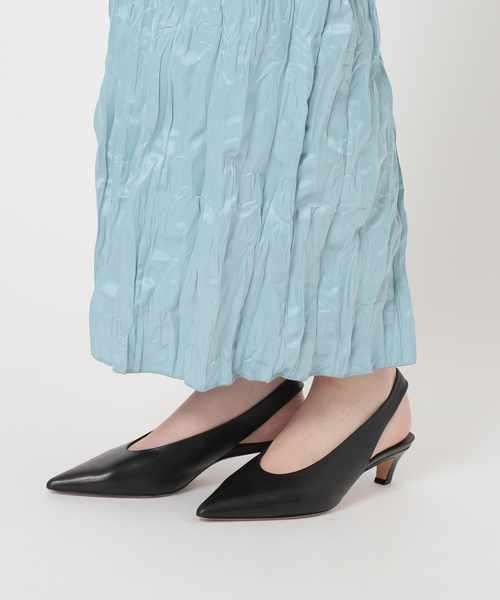 Noble（ノーブル）の「サテンワッシャースカート（スカート・レディース・ライトグレー/サックスブルー・36/38）」の14枚目の写真