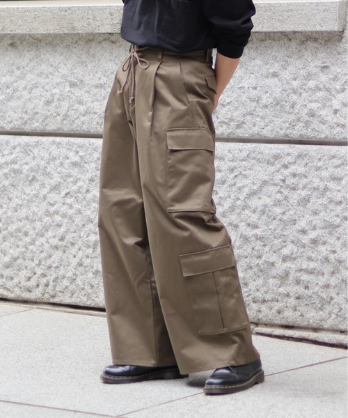 BLAYMORE(ブレイモア)の「String Cord Cargo Pants(その他パンツ・レディース・カーキ・1)」の1枚目の写真