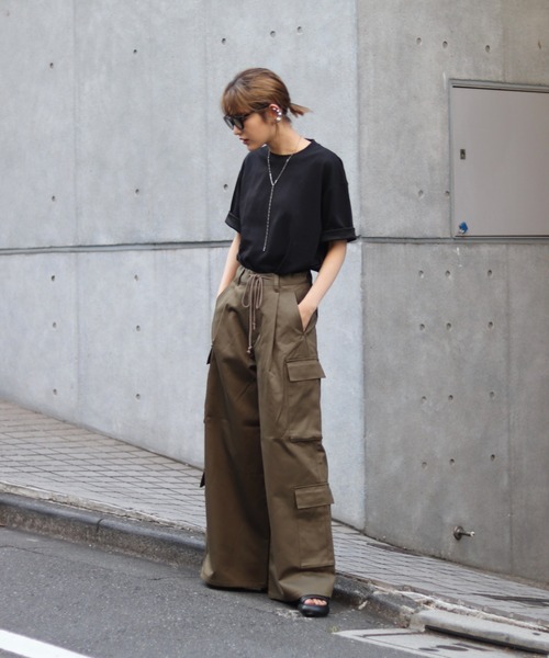 BLAYMORE(ブレイモア)の「String Cord Cargo Pants(その他パンツ・レディース・カーキ・1)」の6枚目の写真