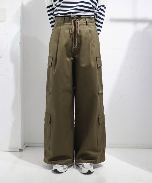 BLAYMORE(ブレイモア)の「String Cord Cargo Pants(その他パンツ・レディース・カーキ・1)」の3枚目の写真