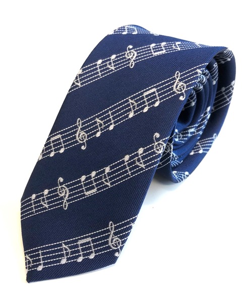 Sakka（サッカ）の「ネクタイ　総柄　音符　日本製（ネクタイ・メンズ・ライトグレー/ブラック/ネイビー/レッド/ブラック系その他・FREE）」の4枚目の写真