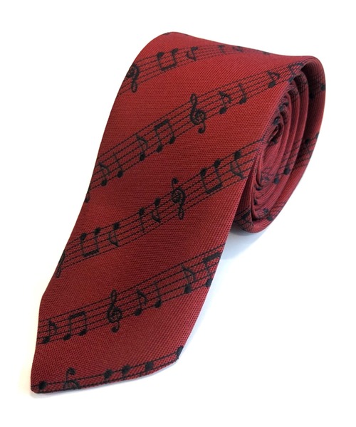 Sakka（サッカ）の「ネクタイ　総柄　音符　日本製（ネクタイ・メンズ・ライトグレー/ブラック/ネイビー/レッド/ブラック系その他・FREE）」の5枚目の写真