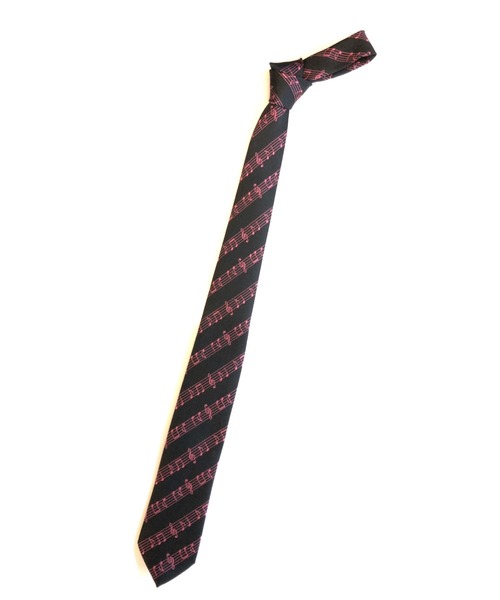 Sakka（サッカ）の「ネクタイ　総柄　音符　日本製（ネクタイ・メンズ・ライトグレー/ブラック/ネイビー/レッド/ブラック系その他・FREE）」の6枚目の写真