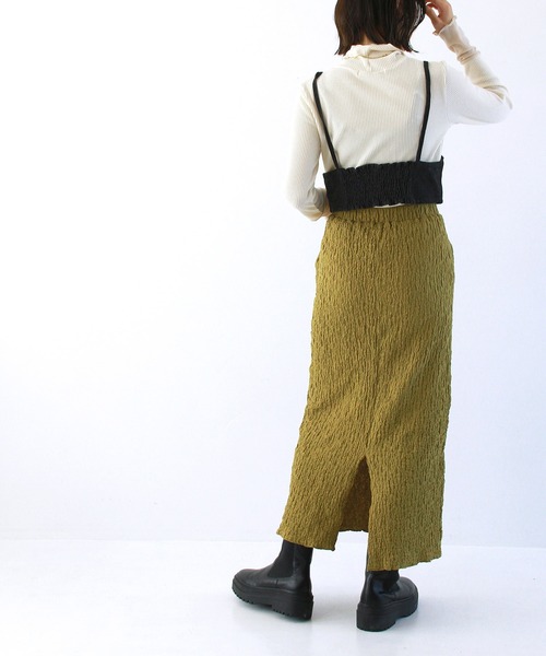 Crisp（クリスプ）の「フロントジップキャミトップス（キャミソール・レディース・ブラック/アイボリー/ベージュ・FREE）」の16枚目の写真