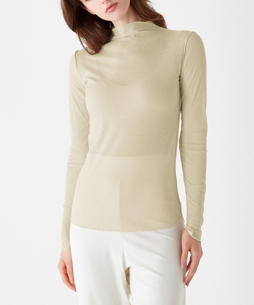 SAi/サイ とろけるような肌触りと着心地 シアーリブ ハイネック