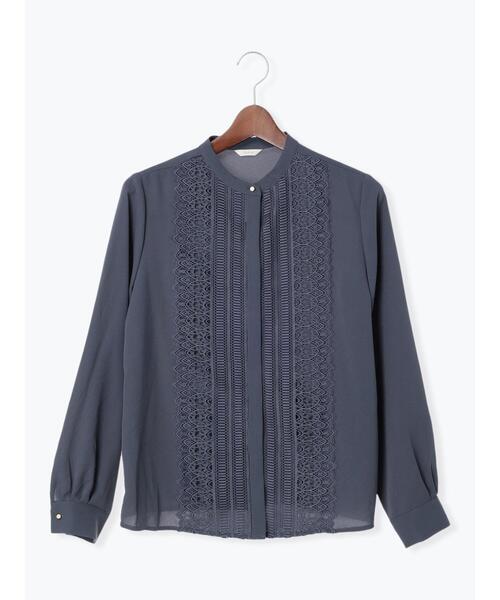 Te chichi(テチチ)の「金釦フロントレースブラウス(シャツ/ブラウス・レディース・チャコールグレー/オフホワイト/ベージュ・F)」の17枚目の写真