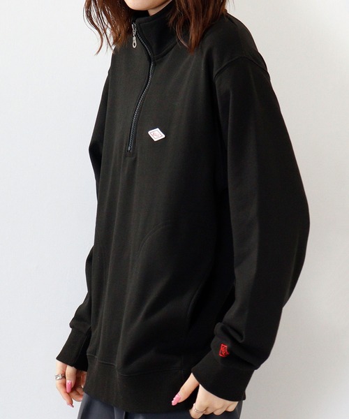 セール】BALL OE裏毛 ワッペンロゴハーフジップトレーナー（スウェット