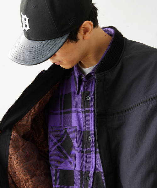 TOWNCRAFT（タウンクラフト）の「【TOWNCRAFT / タウンクラフト】別注 オーバーサイズ ダービージャケット（ブルゾン・メンズ・ブラック/ベージュ・MEDIUM/LARGE）」の12枚目の写真