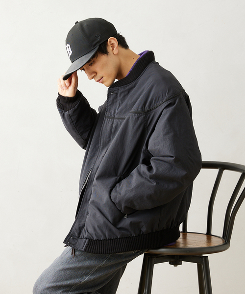 TOWNCRAFT（タウンクラフト）の「【TOWNCRAFT / タウンクラフト】別注 オーバーサイズ ダービージャケット（ブルゾン・メンズ・ブラック/ベージュ・MEDIUM/LARGE）」の14枚目の写真