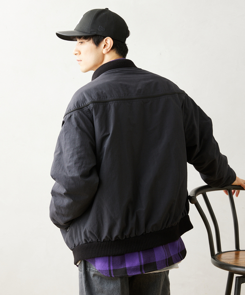 TOWNCRAFT（タウンクラフト）の「【TOWNCRAFT / タウンクラフト】別注 オーバーサイズ ダービージャケット（ブルゾン・メンズ・ブラック/ベージュ・MEDIUM/LARGE）」の15枚目の写真