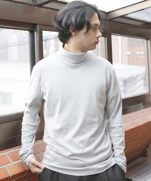 8(eight)(エイト)の「スムースタートルロンT(Tシャツ/カットソー・メンズ・ホワイト/グレー系その他/ネイビー/グリーン/ブラック/杢グレー・X-LARGE/MEDIUM/LARGE)」の5枚目の写真