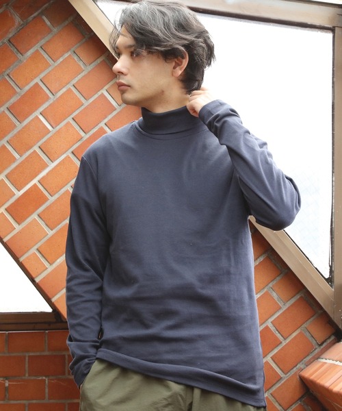 8(eight)(エイト)の「スムースタートルロンT(Tシャツ/カットソー・メンズ・ホワイト/グレー系その他/ネイビー/グリーン/ブラック/杢グレー・X-LARGE/MEDIUM/LARGE)」の2枚目の写真