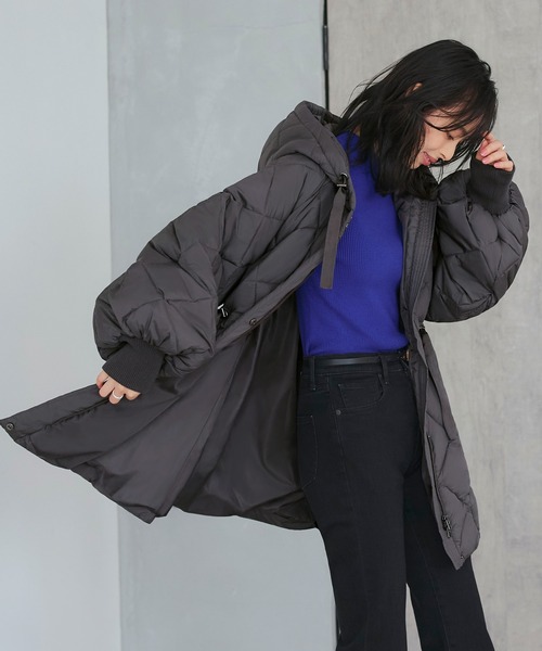 RUIRUE BOUTIQUEファイバーライトサーモ・ボリュームスリーブコート ルイルエブティック RUIRUE BOUTIQUE ファイバーライトサーモ