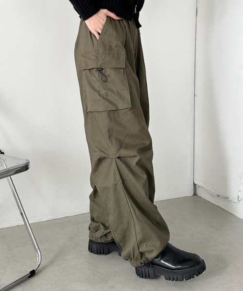 MYMOOD.(マイムード)の「ルーズカーゴパンツ(カーゴパンツ・レディース・カーキ/グレー/ブラック・S/M/L)」の19枚目の写真