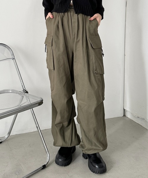 セール】ルーズカーゴパンツ（カーゴパンツ）｜MYMOOD.（マイムード