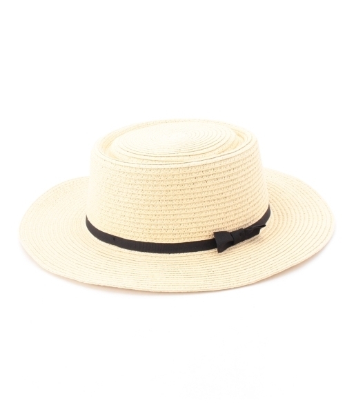 grove(グローブ)の「ペーパーカンカンハット(ハット・レディース・ブルー/ベージュ/ホワイト・00)」の2枚目の写真