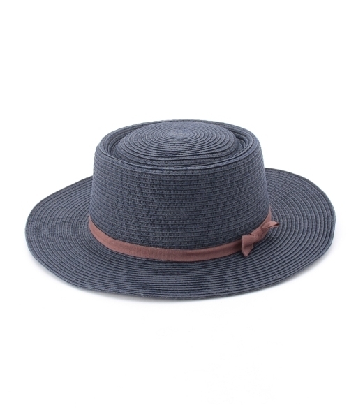 grove(グローブ)の「ペーパーカンカンハット(ハット・レディース・ブルー/ベージュ/ホワイト・00)」の1枚目の写真