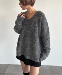 起毛Vニットプルオーバー【ZOZOTOWN限定アイテム】