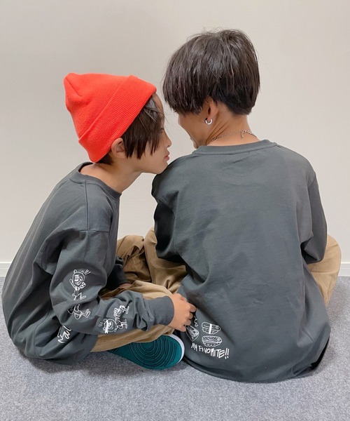 ムラサキスポーツ by RiY（ムラサキスポーツバイアールアイワイ）の「OP/オーピー キッズ ロンT DTEE 583073（Tシャツ/カットソー・キッズ・ホワイト/ブラック・120cm/150cm/110cm/160cm/100cm/140cm/130cm）」の8枚目の写真