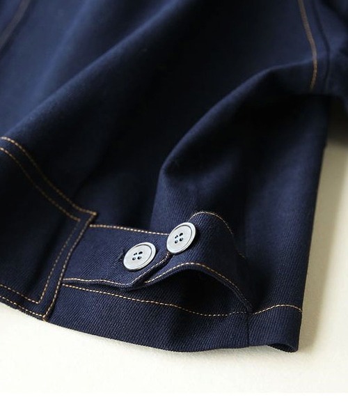 BLANC FICELLE(ブランフィセル)の「デザイン Gジャン(デニムジャケット・レディース・インディゴブルー・M/L/XL/S)」の10枚目の写真