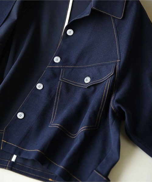 BLANC FICELLE(ブランフィセル)の「デザイン Gジャン(デニムジャケット・レディース・インディゴブルー・M/L/XL/S)」の6枚目の写真