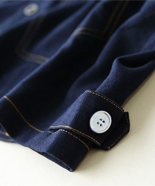 BLANC FICELLE(ブランフィセル)の「デザイン Gジャン(デニムジャケット・レディース・インディゴブルー・M/L/XL/S)」の12枚目の写真