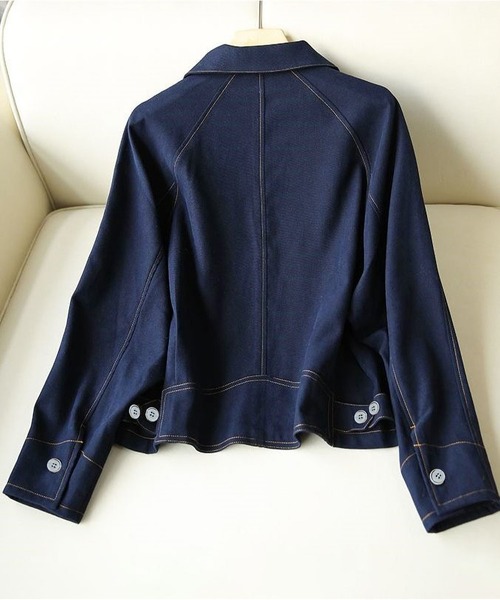 BLANC FICELLE(ブランフィセル)の「デザイン Gジャン(デニムジャケット・レディース・インディゴブルー・M/L/XL/S)」の13枚目の写真