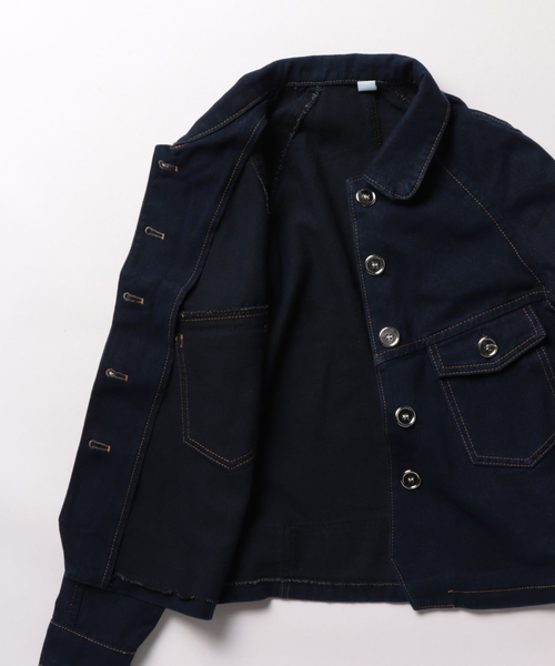 BLANC FICELLE(ブランフィセル)の「デザイン Gジャン(デニムジャケット・レディース・インディゴブルー・M/L/XL/S)」の18枚目の写真