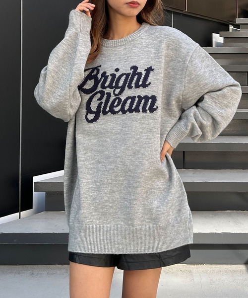 INGNI（イング）の「ロゴチュニックニット（ニット/セーター・レディース・ホワイト×ブラック/ブルーグレー/ブラック×ホワイト・M）」の21枚目の写真